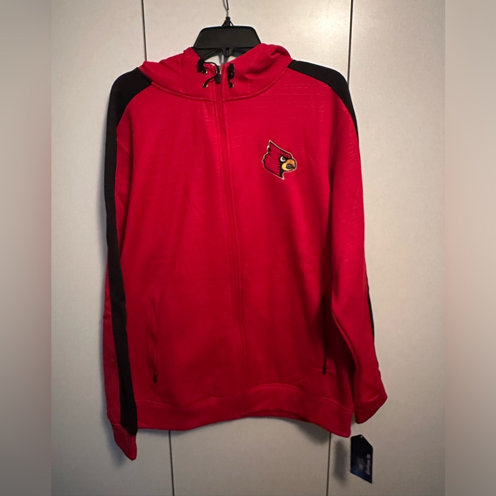 University Of Louisville Sweatshirt Hooded Zip Sweatshirt Louisville Cardinals